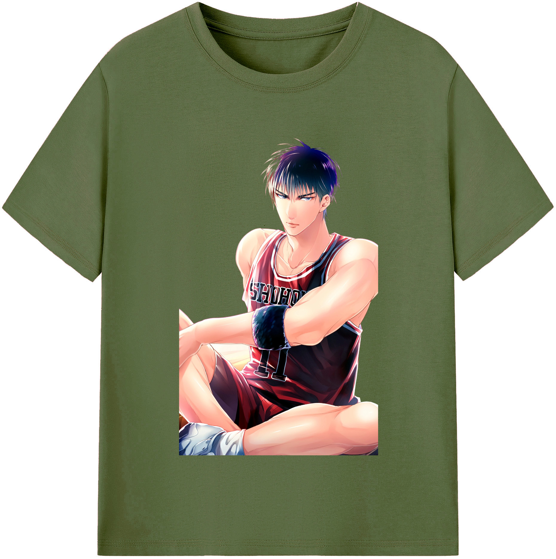 SLAM DUNK／スラムダンク 綿100％半袖Tシャツ（フロントプリント）